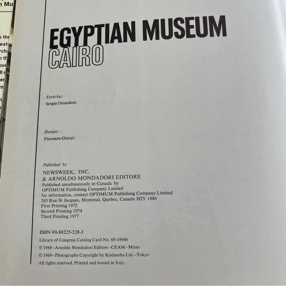 Egyptian Museum Cairo hardcover 1977 museums of the world - Picture 8 of 11